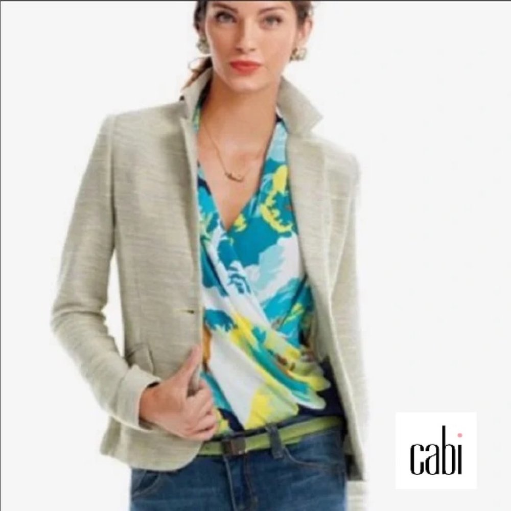 Beautiful Vintage cabi Spring 2014 Lemon Zest Tailored Blazer #713 NWOT ♥